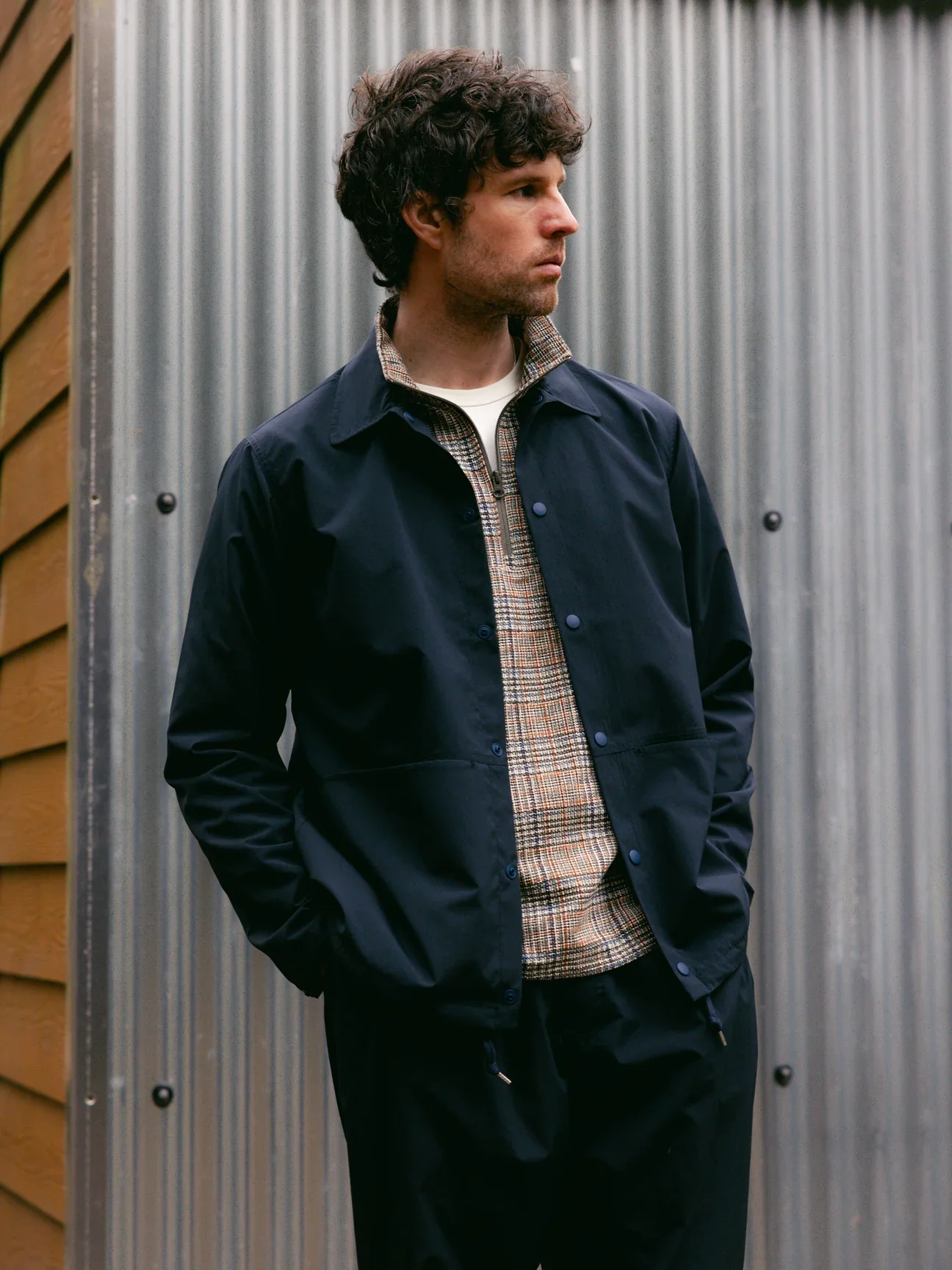 ARMADALE COACH JACKET - NAVY 37.5 TECHNOLOGY