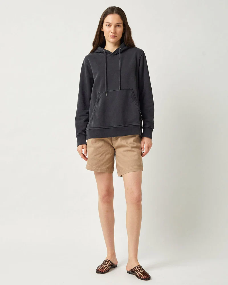 FRENCH TERRY HOODIE - WASHED BLACK