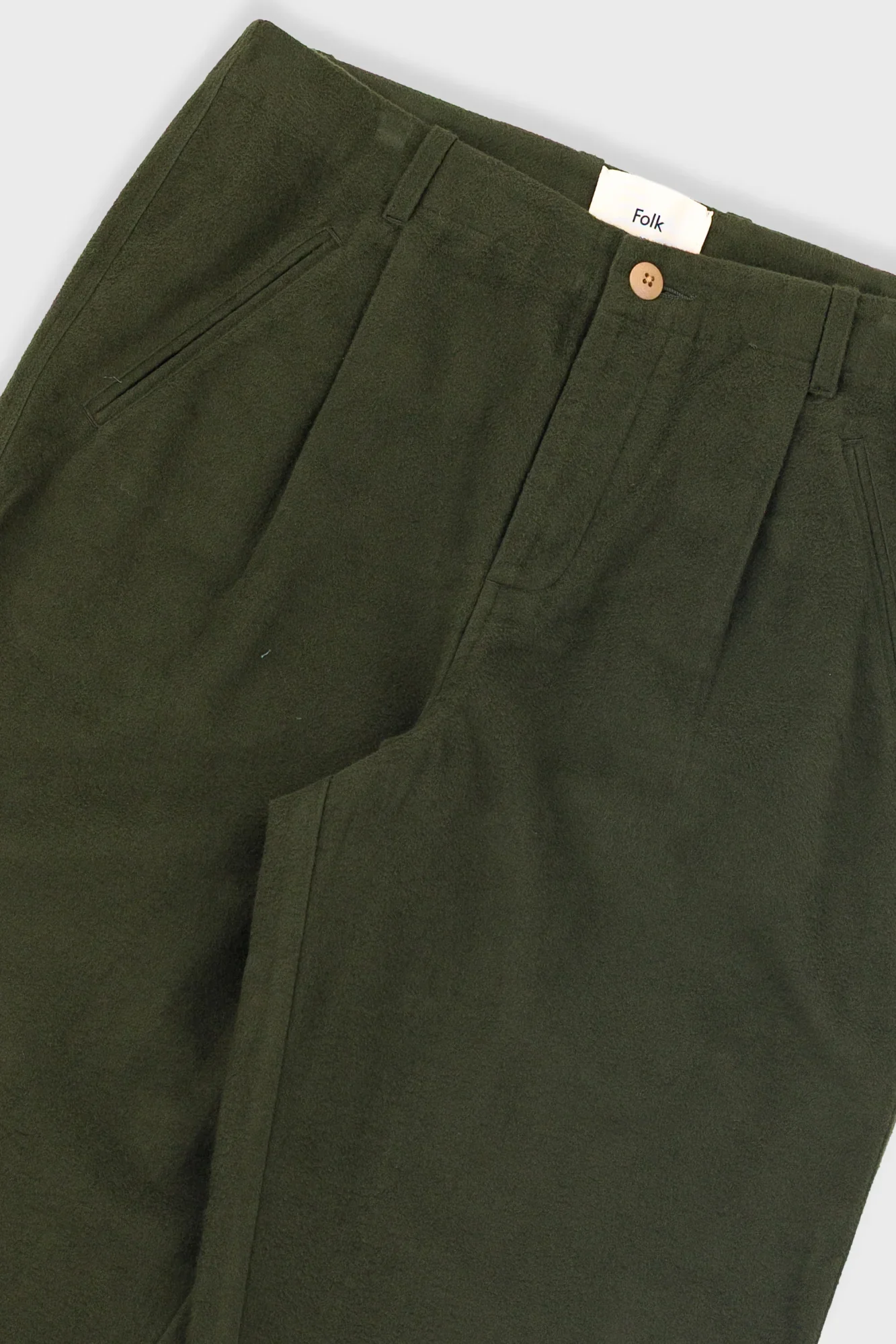 ASSEMBLY PANT - DARK OLIVE MOLESKIN