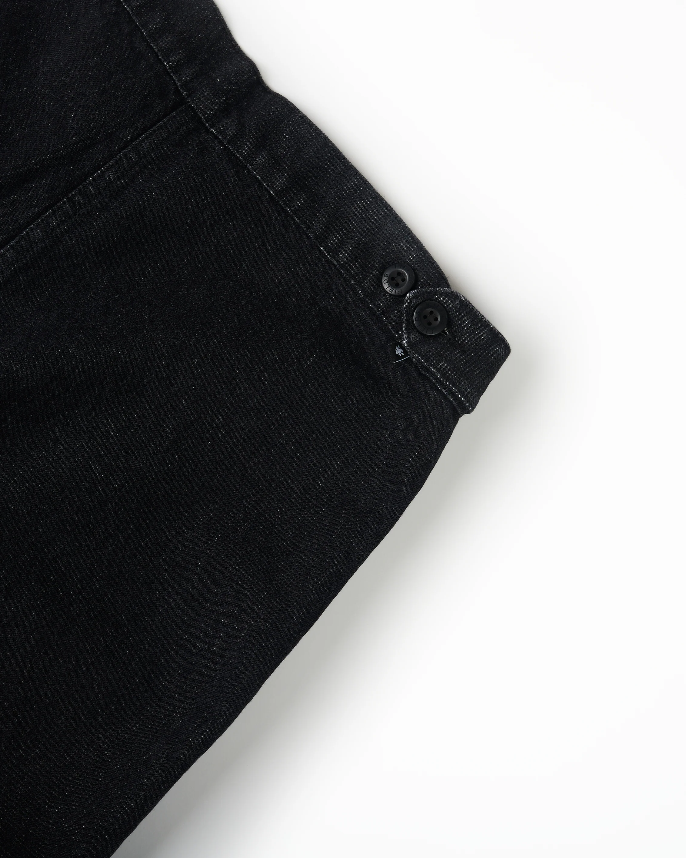 COTTON WEEKEND TROUSER - RINSED BLACK