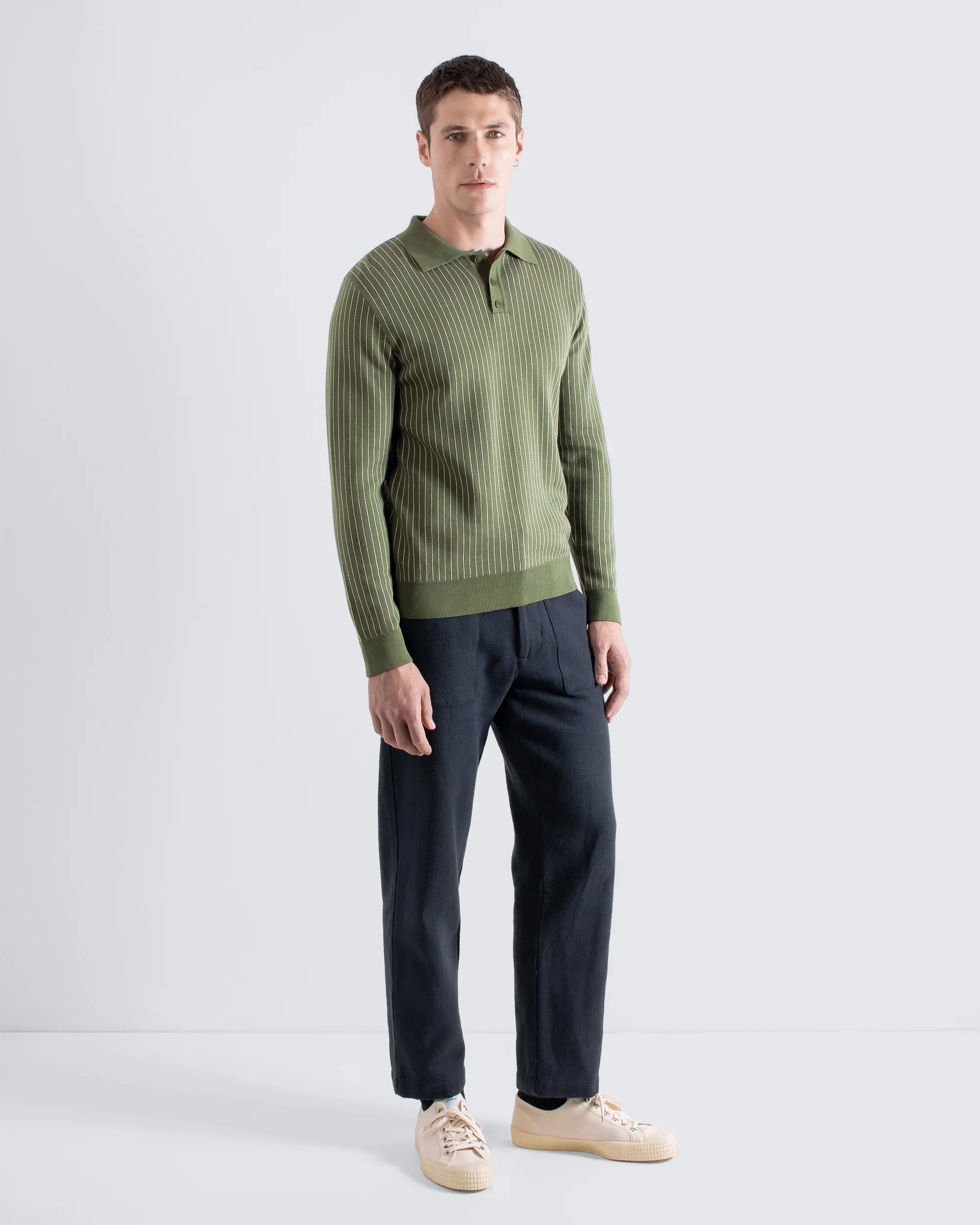 BENNY KNIT POLO - GREEN