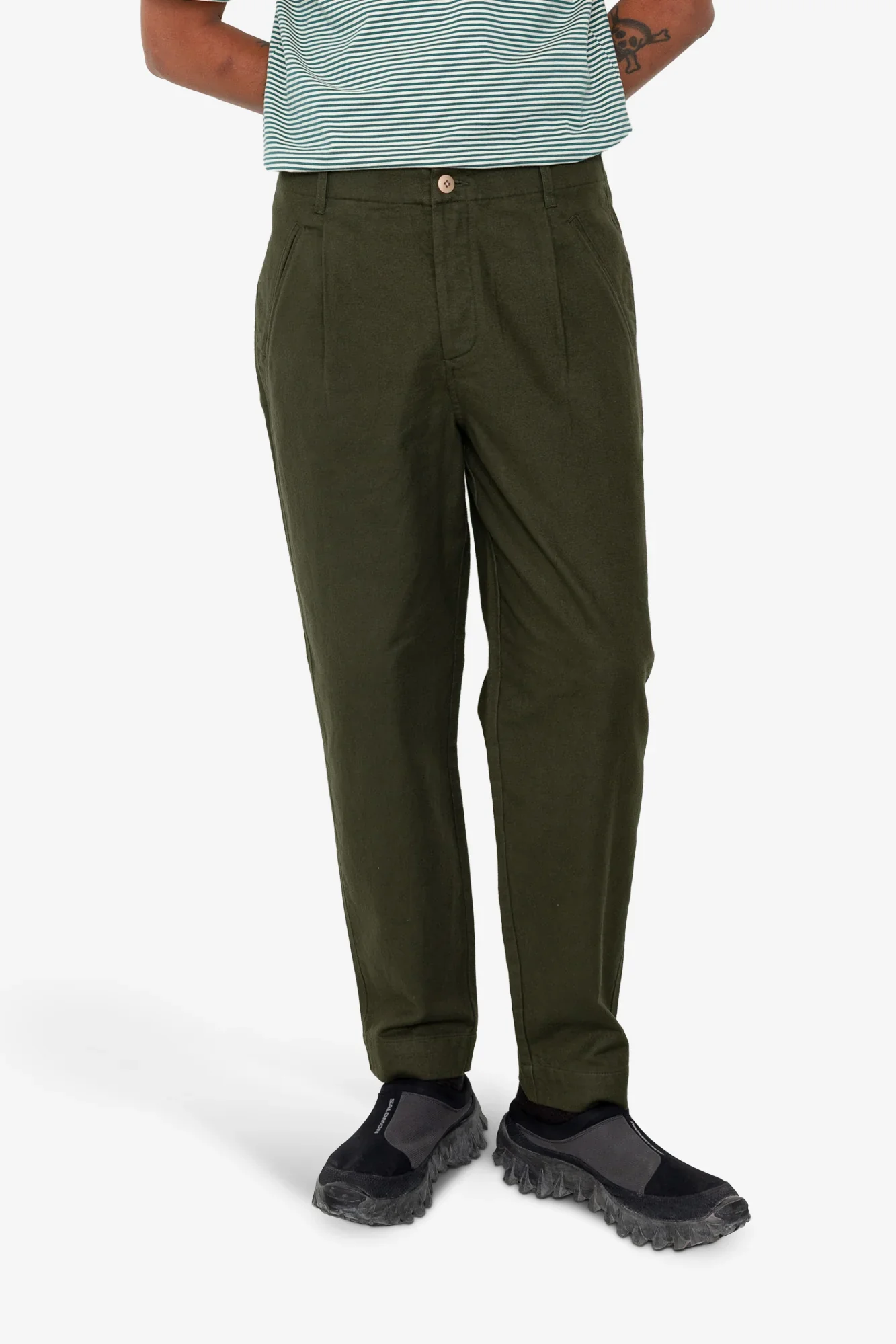 ASSEMBLY PANT - DARK OLIVE MOLESKIN