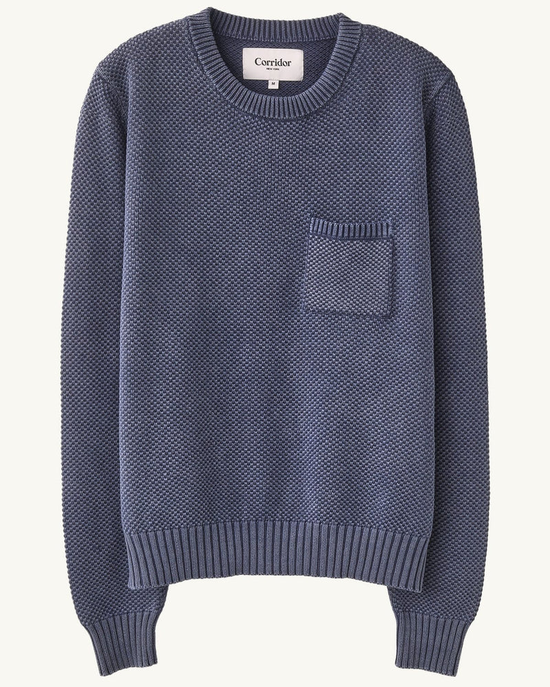 POCKET CREWNECK - NAVY