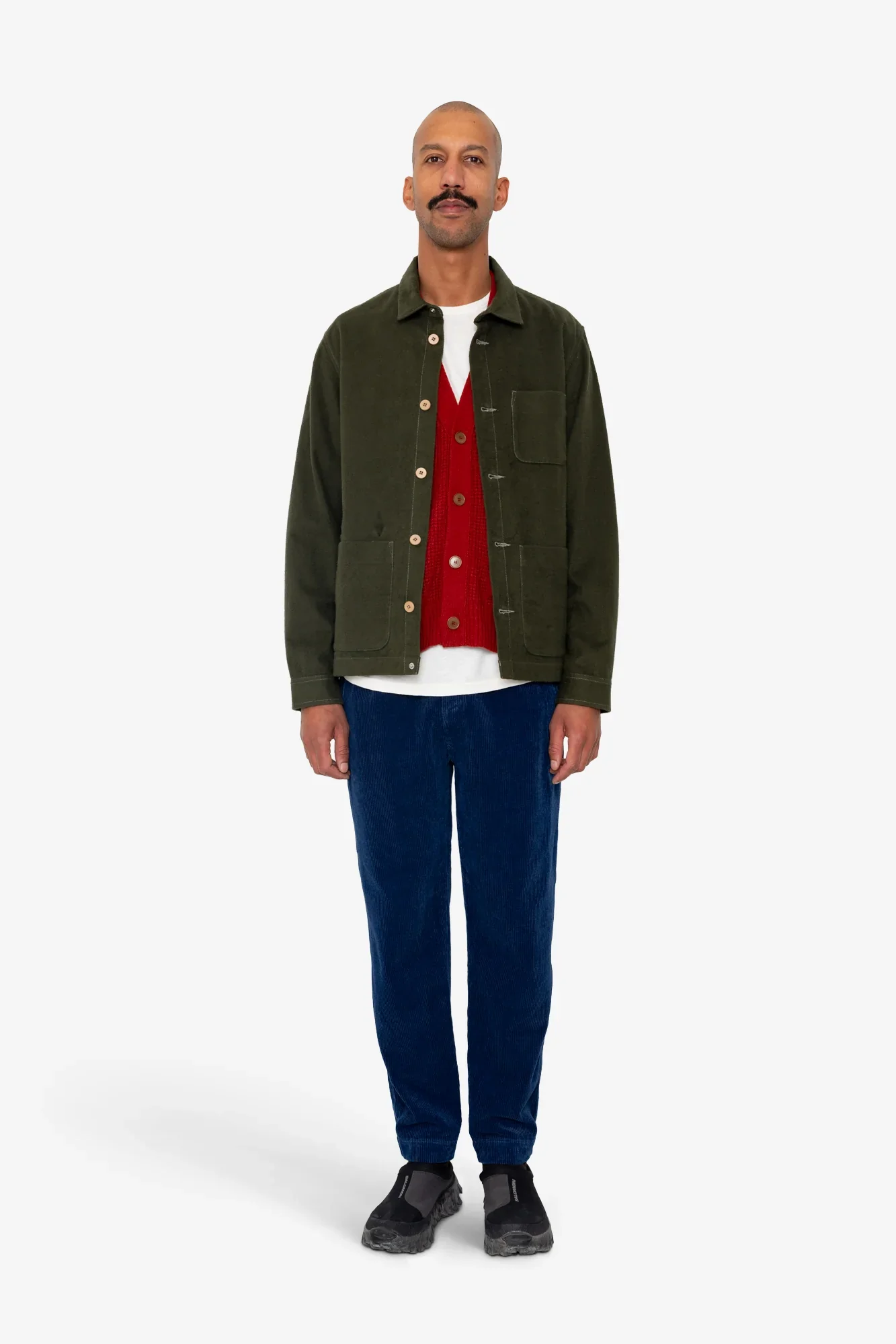 ASSEMBLY JACKET - DARK OLIVE MOLESKINE