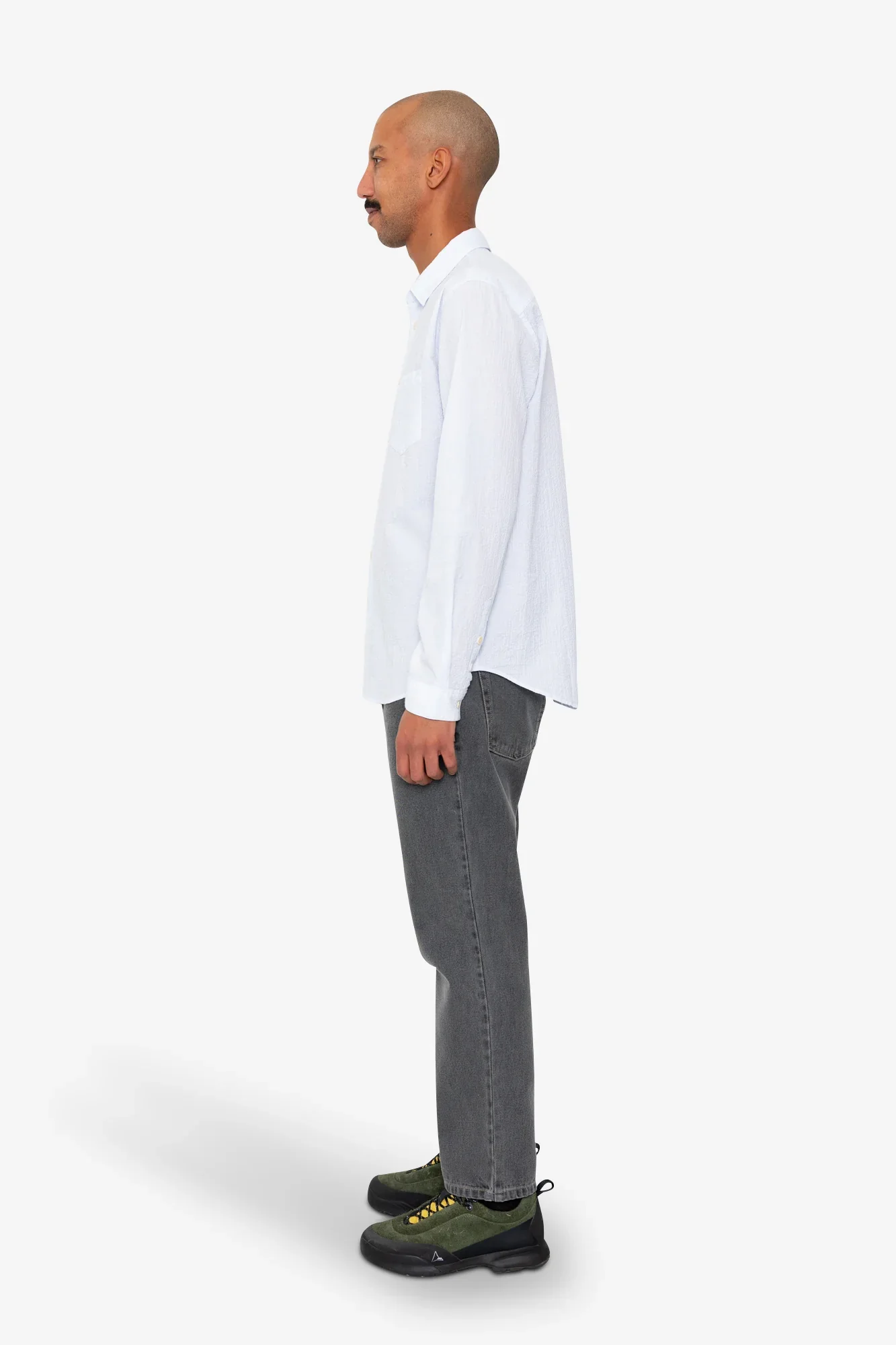 RELAXED FIT SHIRT - BLUE MICROSTRIPE