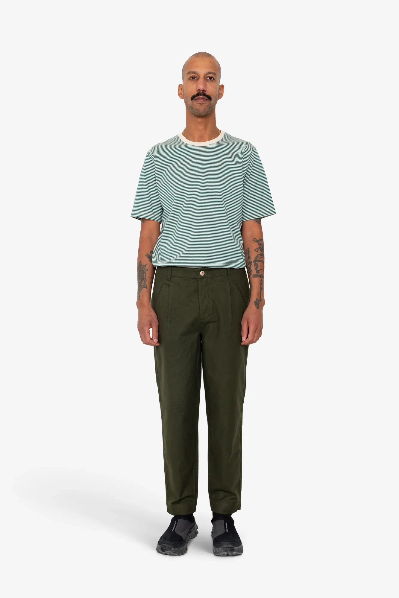 ASSEMBLY PANT - DARK OLIVE MOLESKIN