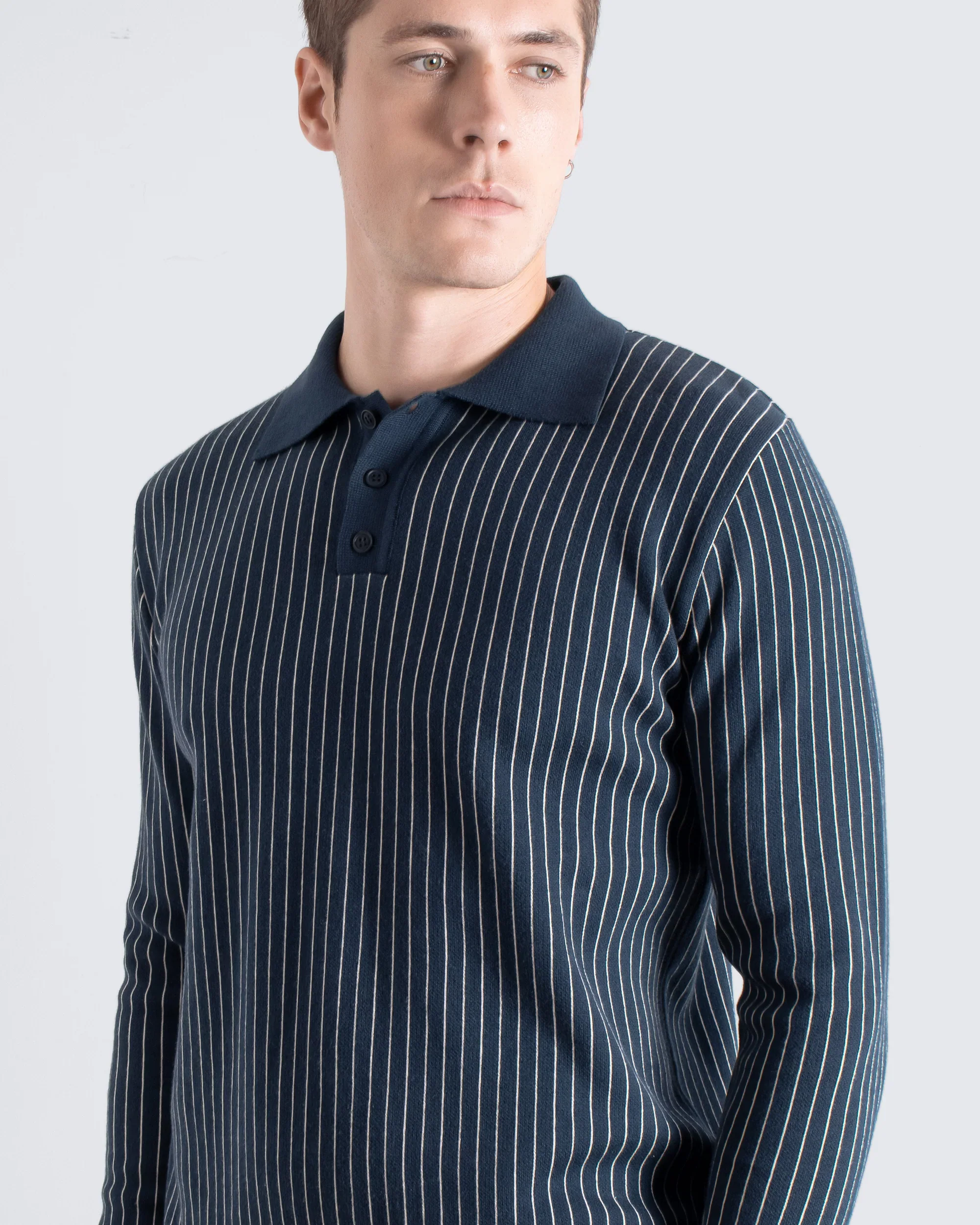 BENNY KNIT POLO - NAVY