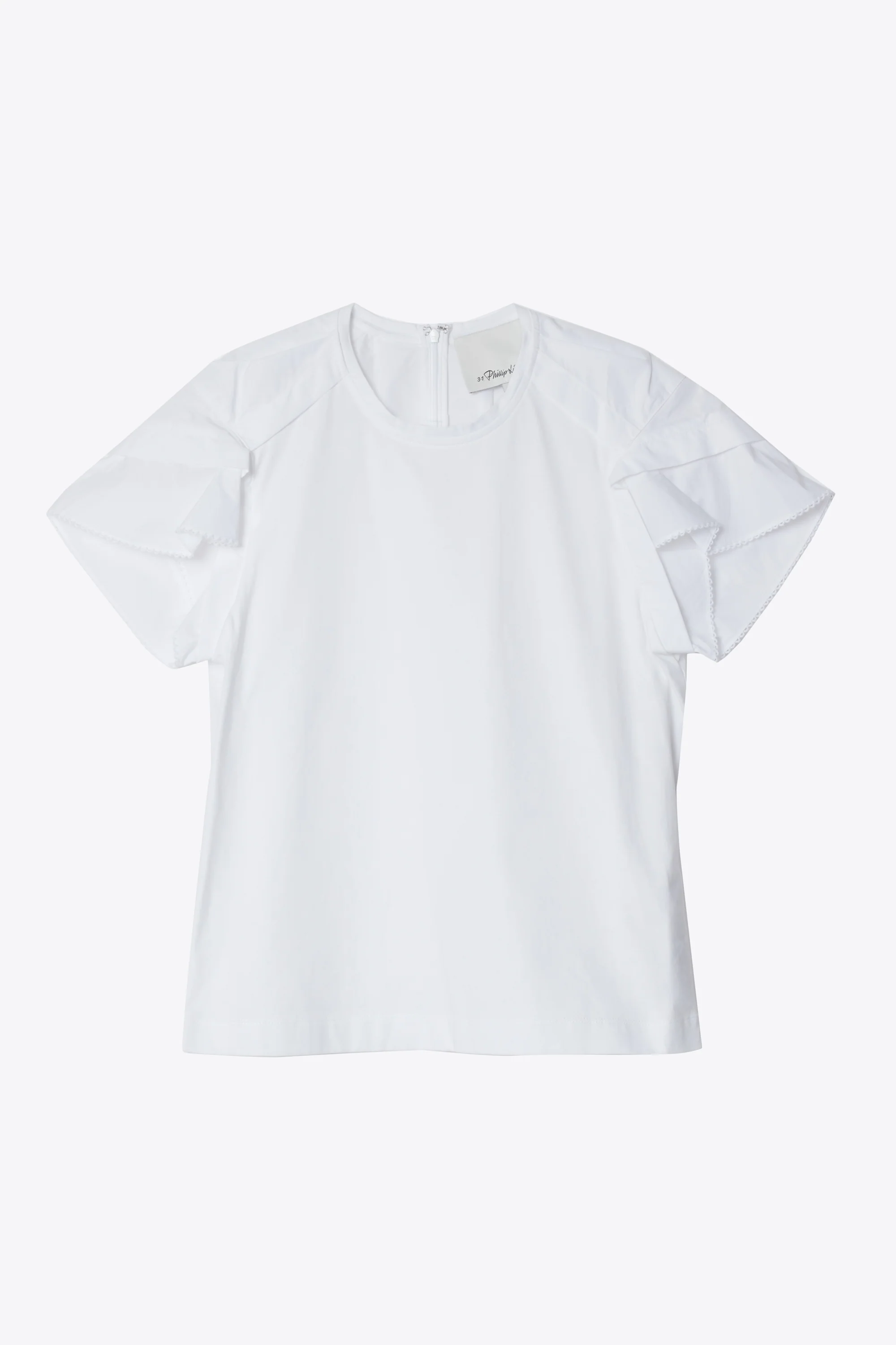 Combo T-Shirt With Cascade Drape Sleeve