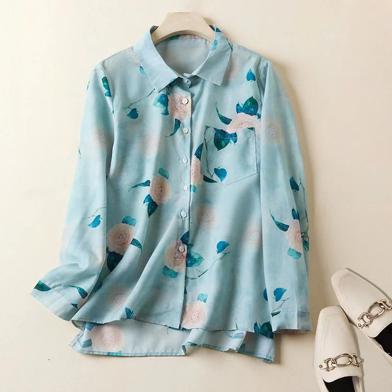 FLORAL SILK SHIRT