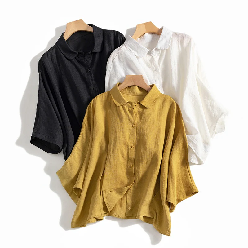YELLOW LINEN SHIRT