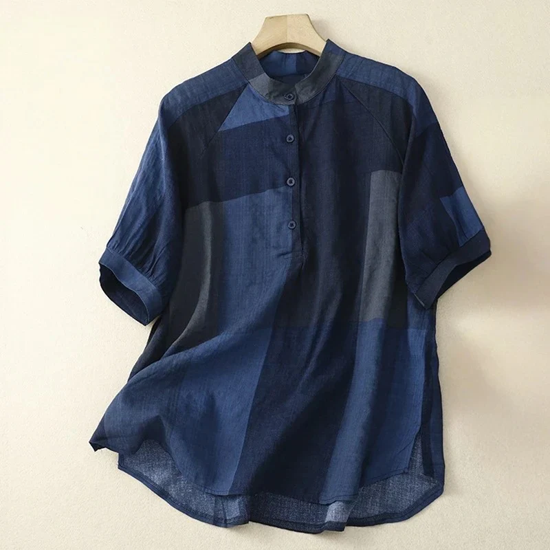 BLUE LINEN SHIRT