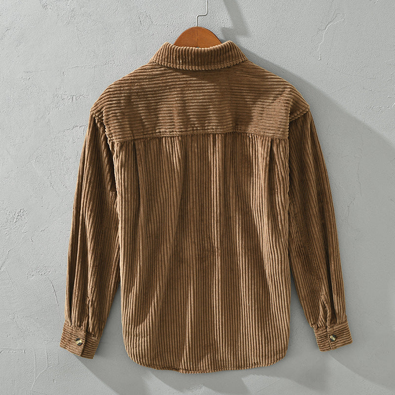 BROWN CORDUROY SHIRT