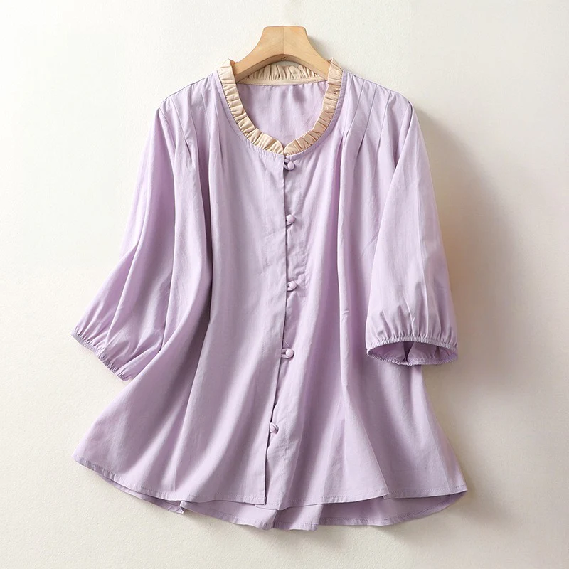 PURPLE LINEN SHIRT