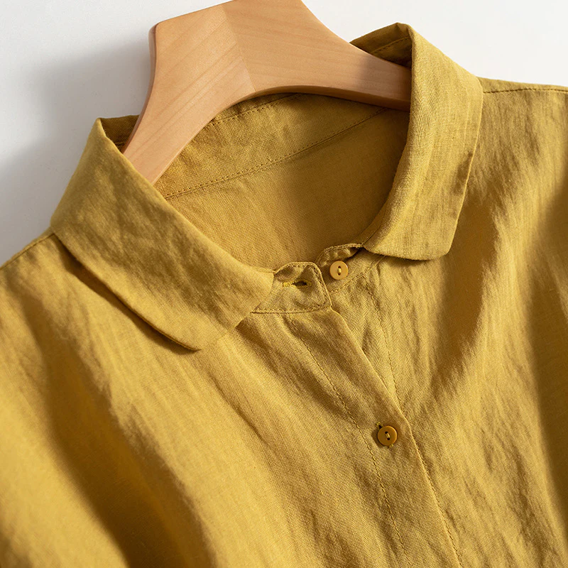 YELLOW LINEN SHIRT