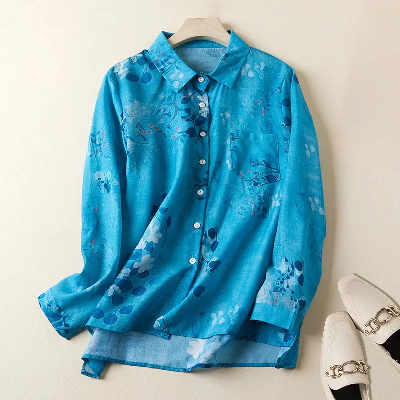 FLORAL SILK SHIRT
