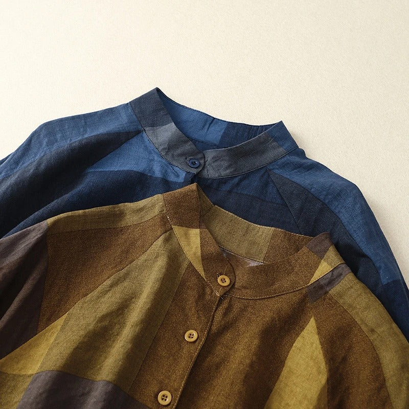 BLUE LINEN SHIRT