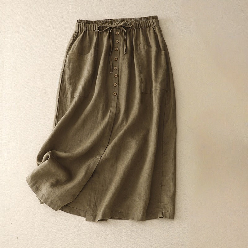 KHAKI SKIRT
