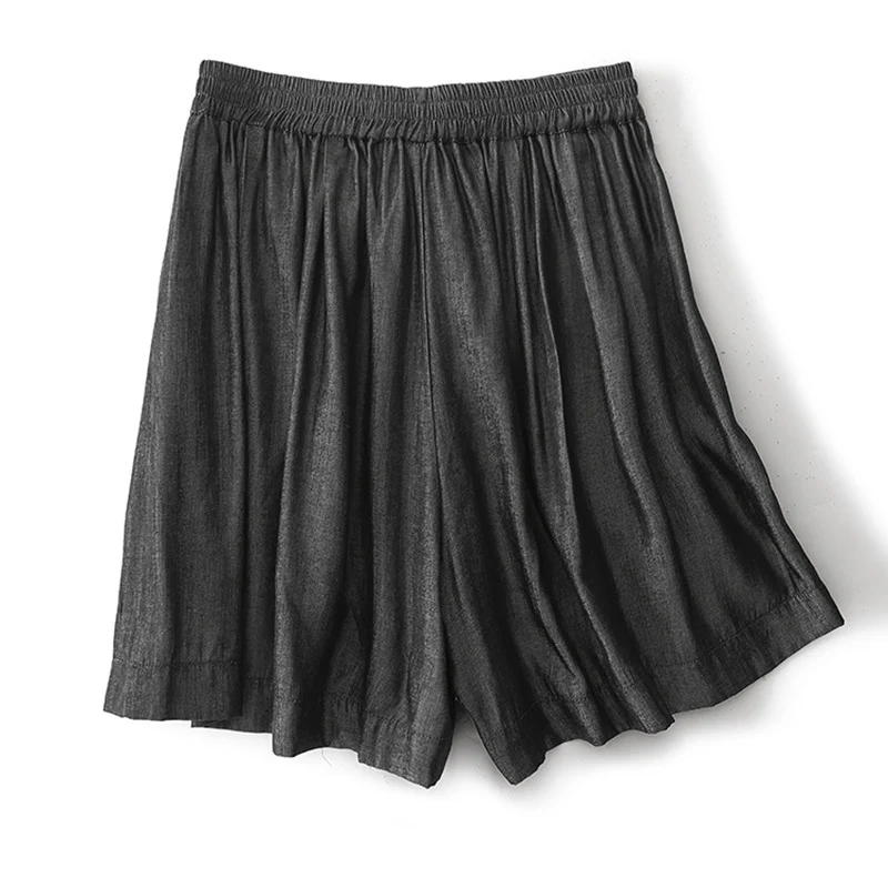 DARK GREY LINEN SKIRT