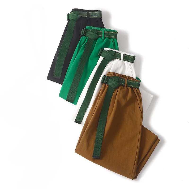 WITH A BELT LINEN SHORTS