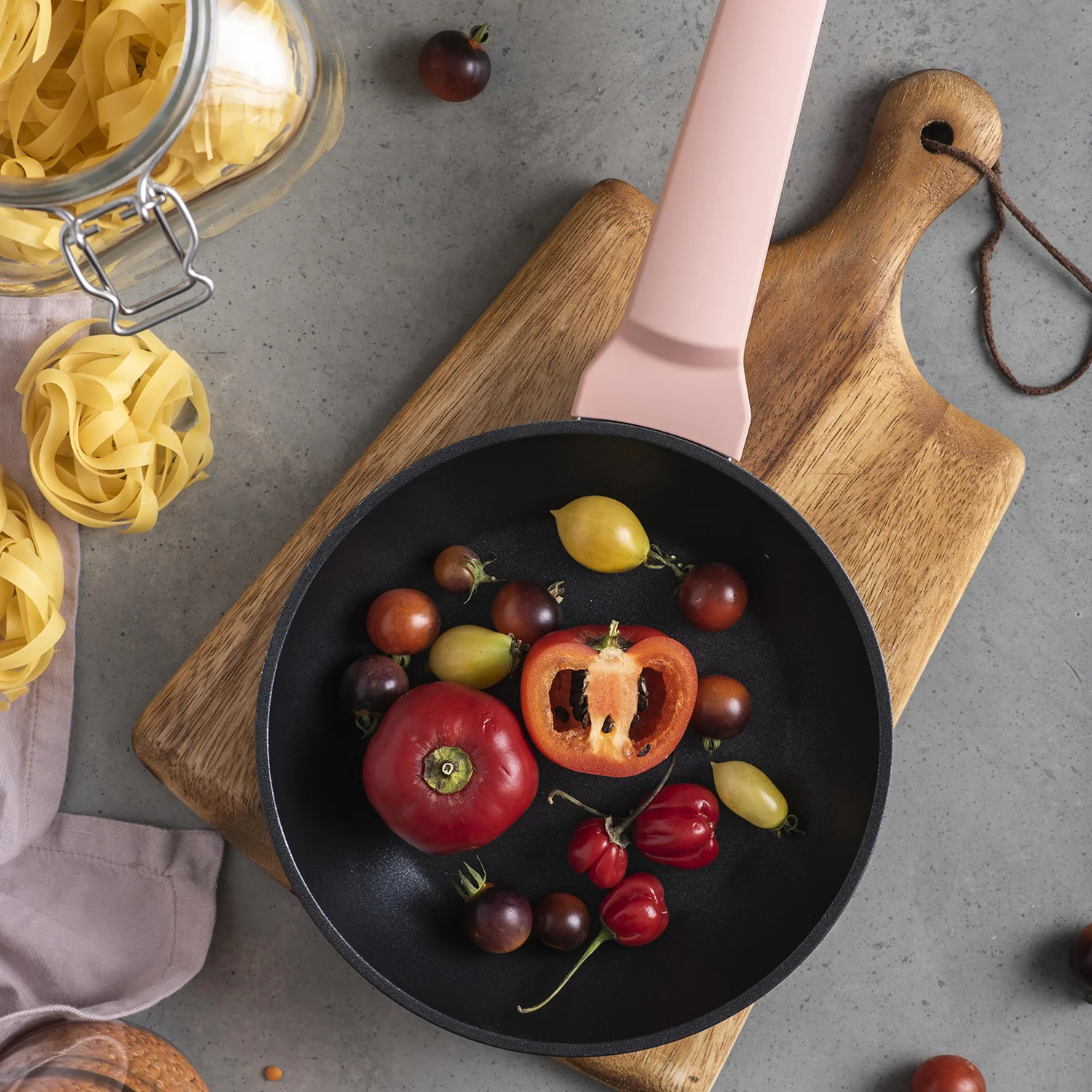 SARTEN 18CM CAMDEN ROSA