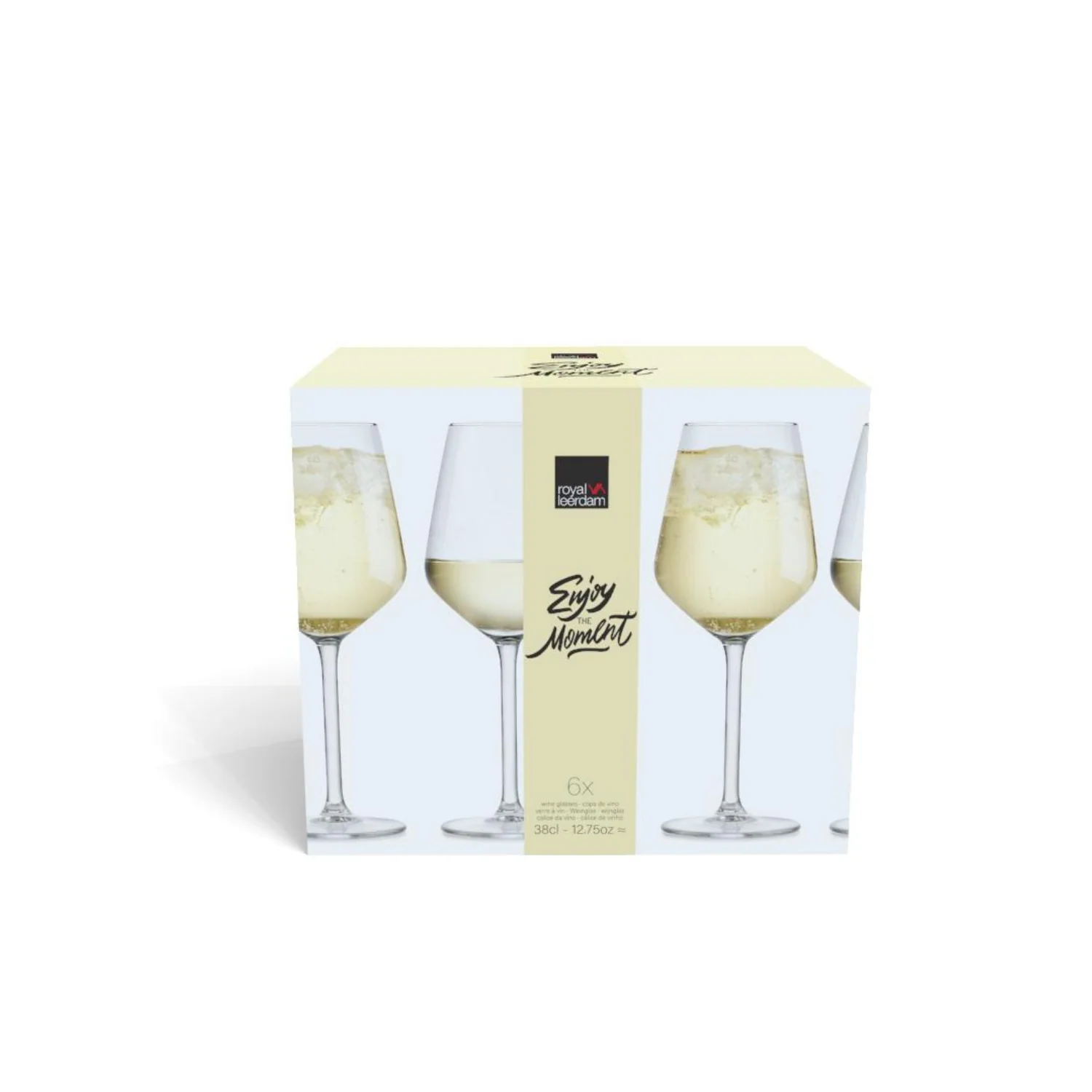SET 6 COPAS VINO BLANCO ENJOY THE MOMENT 380 ML