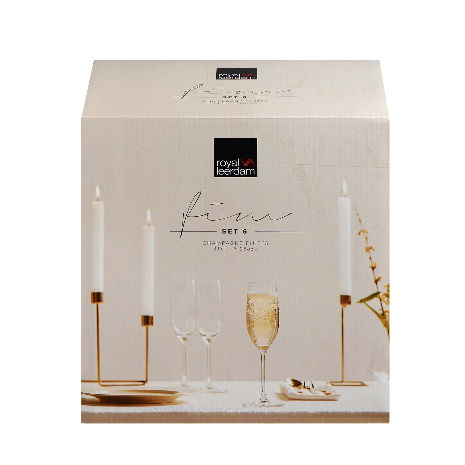 SET 6 COPAS CHAMPAGNE FIM 210ML