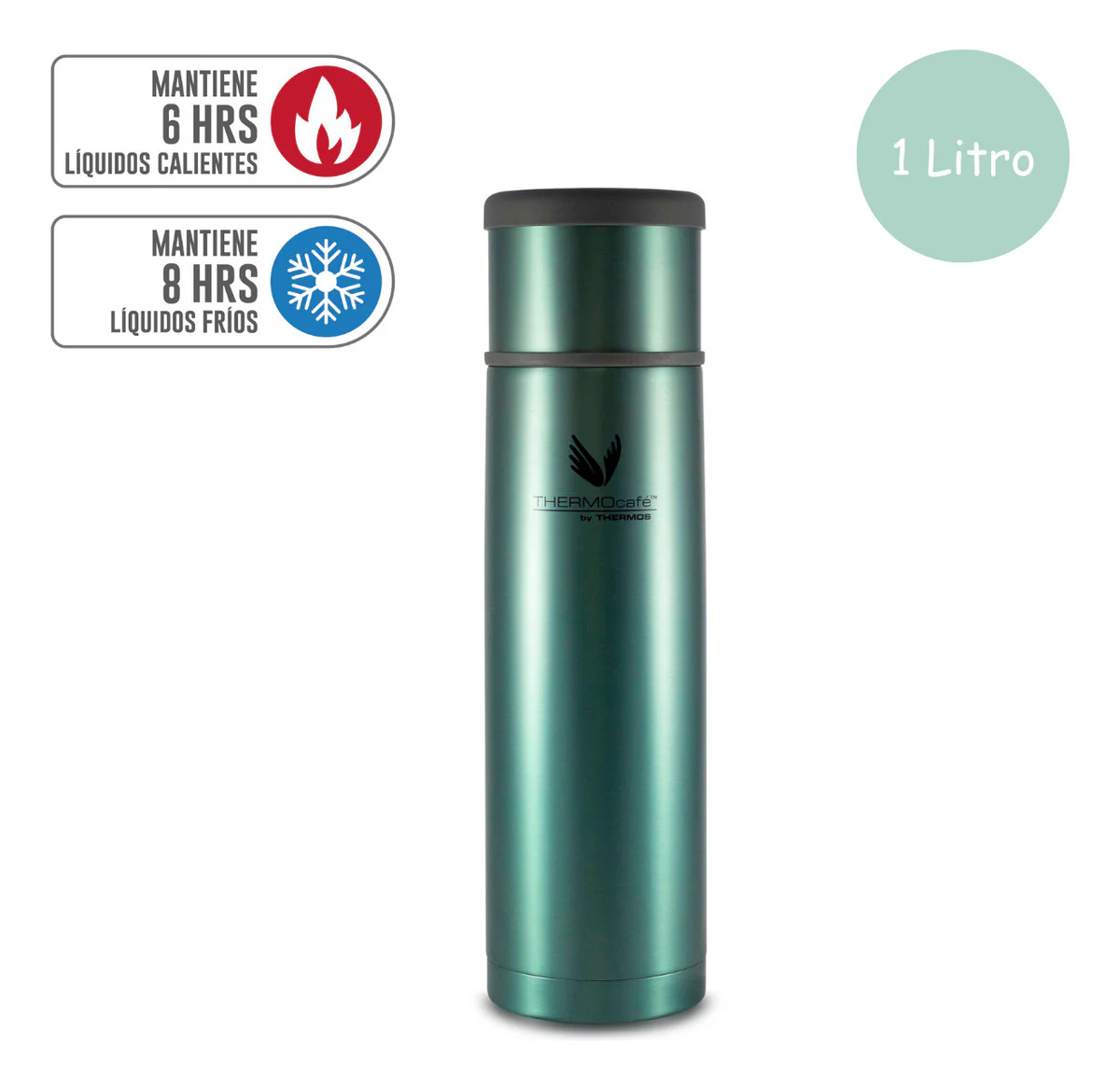 TERMO LÍQUIDO ACERO INOXIDABLE EVERYNIGHT GLACIER 1LT