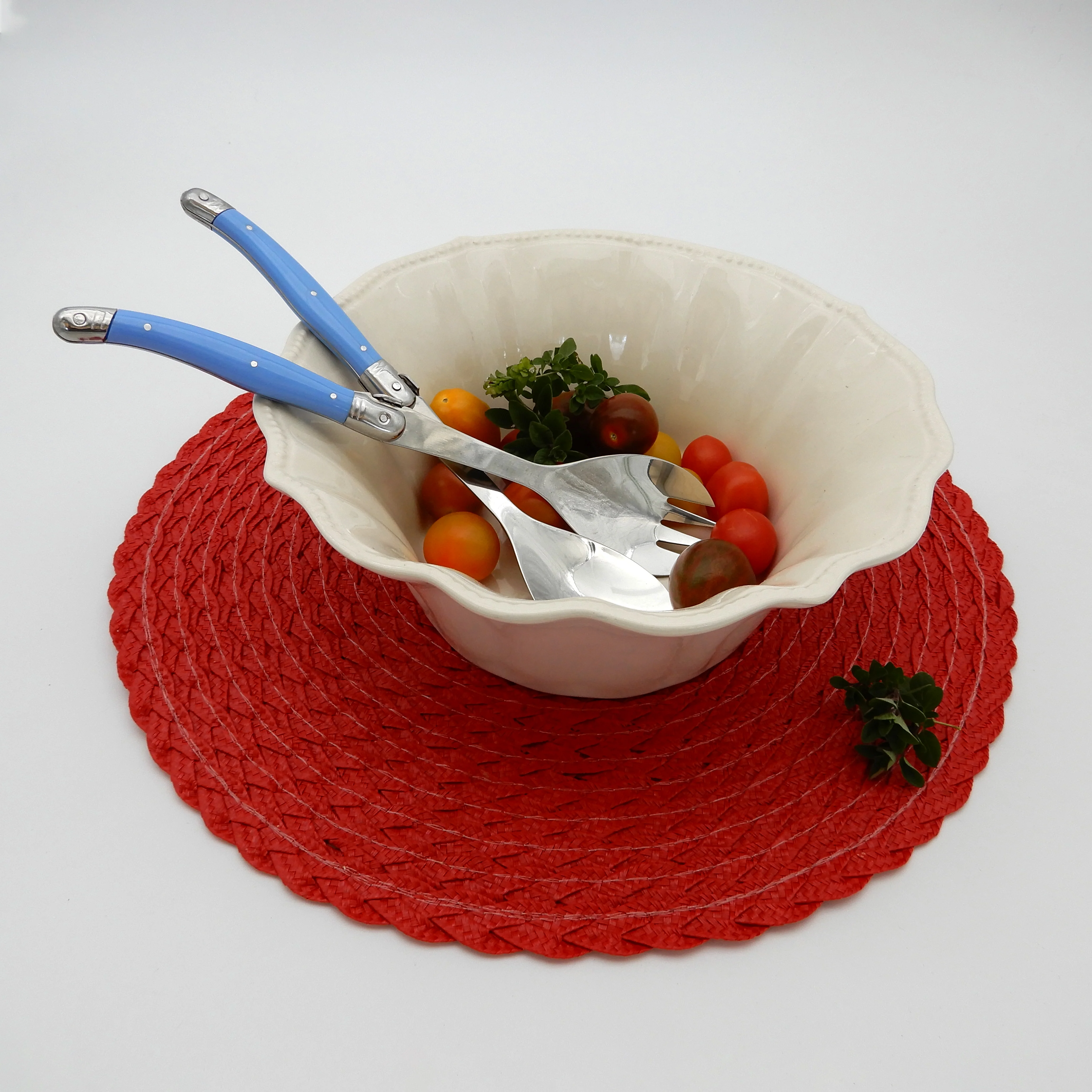 SET CUBIERTOS ENSALADA MONTPELLIER  AZUL