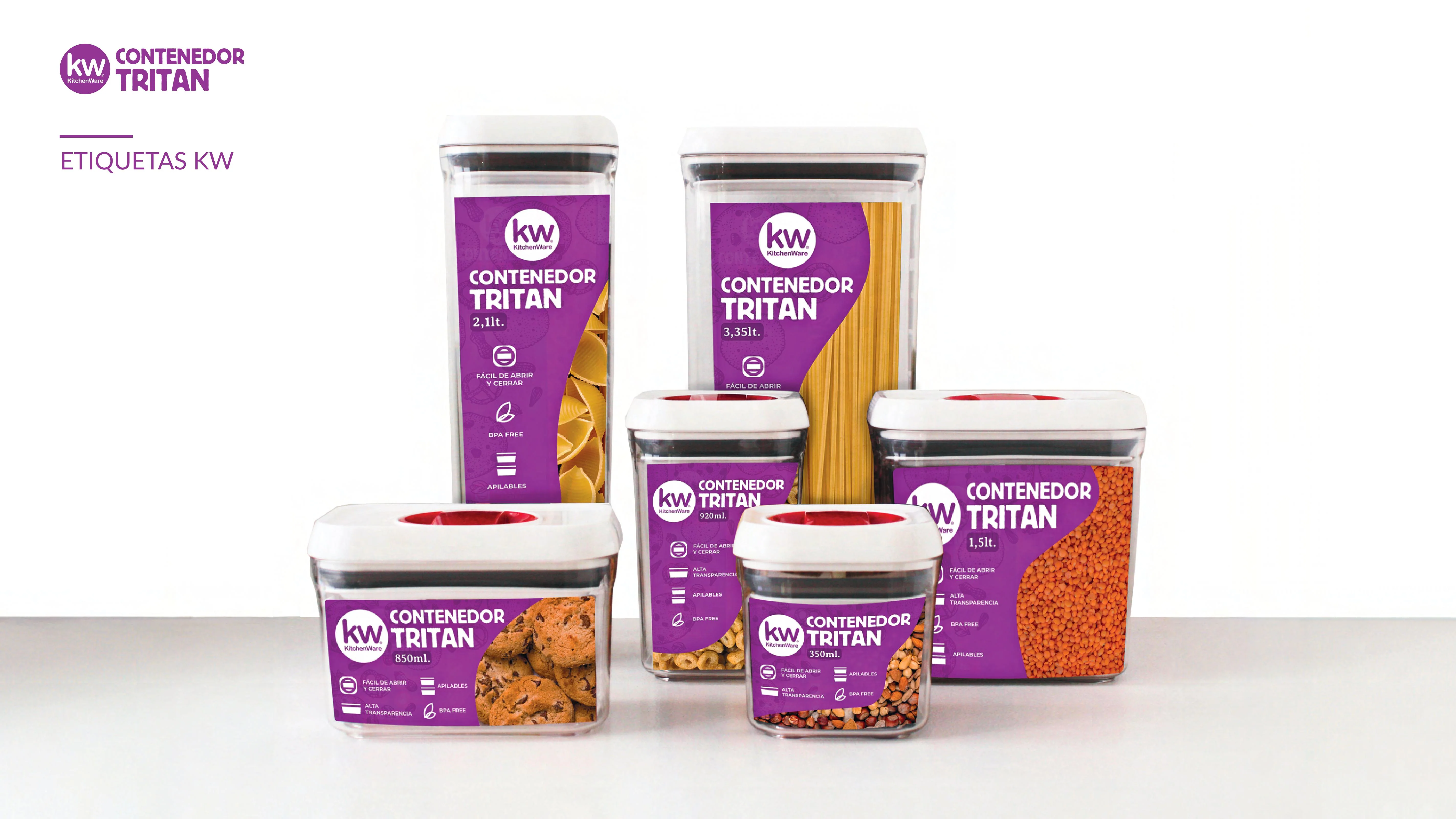 CONTENEDOR HERMETICO RECTANGULAR TRITAN 1.5LT