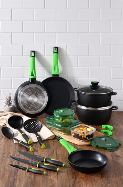 SET SARTEN Y CACEROLAS ALUMINIO FUNDIDO VITORIA