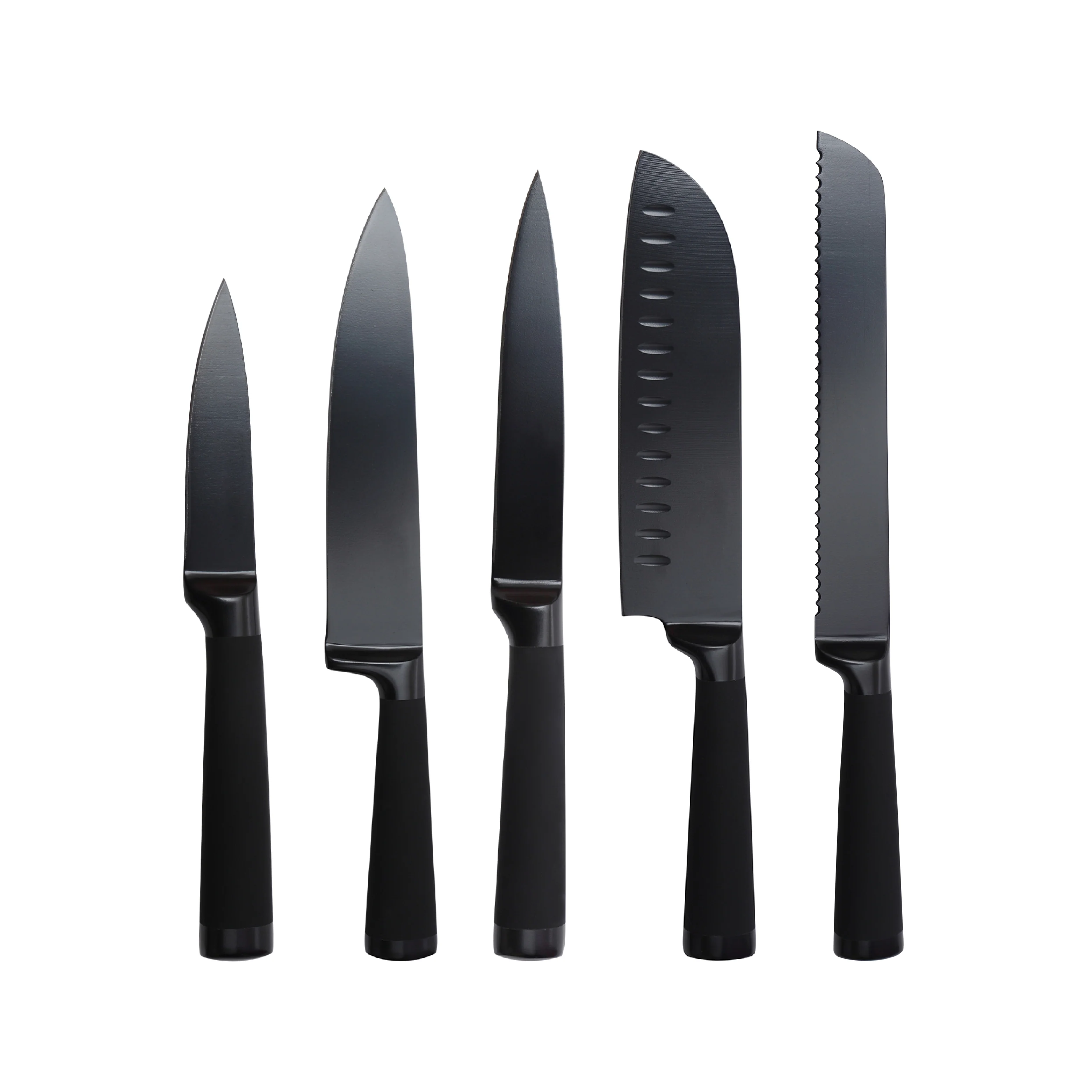 SET 5 CUCHILLOS ACERO INOXIDABLE BLACKBLADE