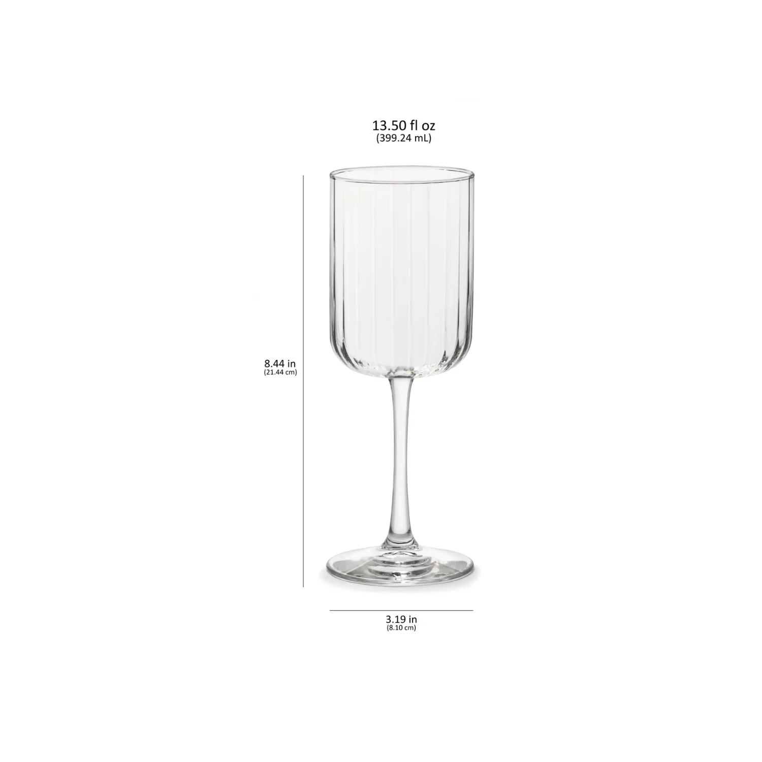 SET 4 COPAS VINO PANELLO 414 ML