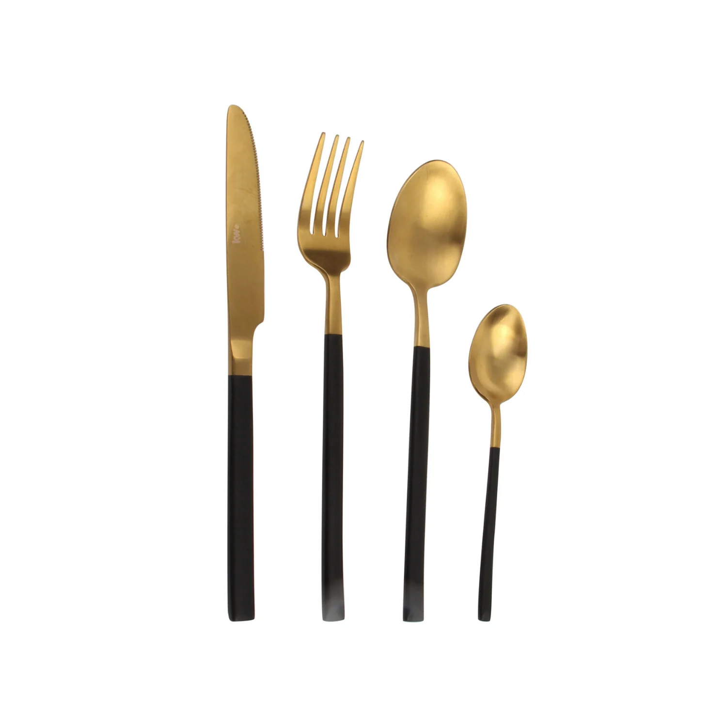 SET CUBERTERÍA 24 PIEZAS BISTRO GOLD