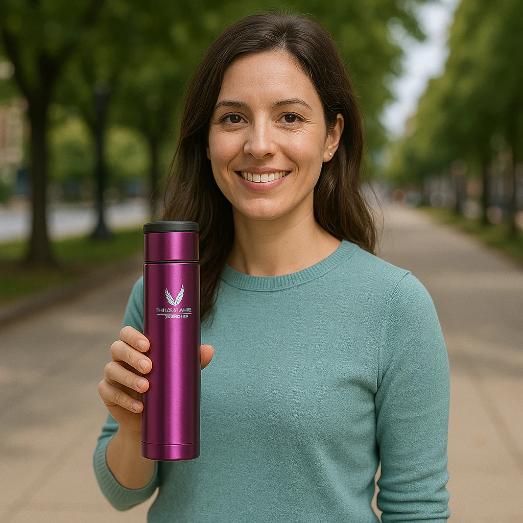 TERMO LÍQUIDO ACERO INOXIDABLE EVERYNIGHT PURPURA 1LT