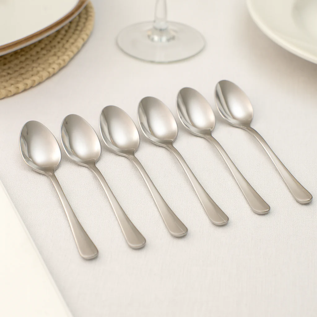 SET CUCHARITAS 6PZ CAPRI ACERO INOXIDABLE