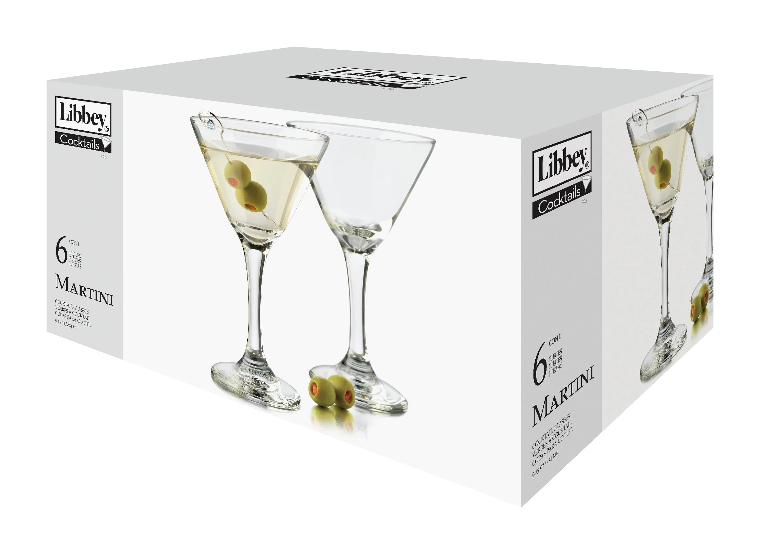 SET DE COPAS MARTINI DE 6 PZC 274ML