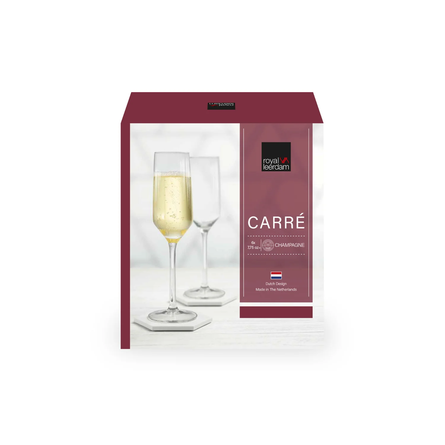 SET 6 COPAS FLAUTA CARRE 225ML