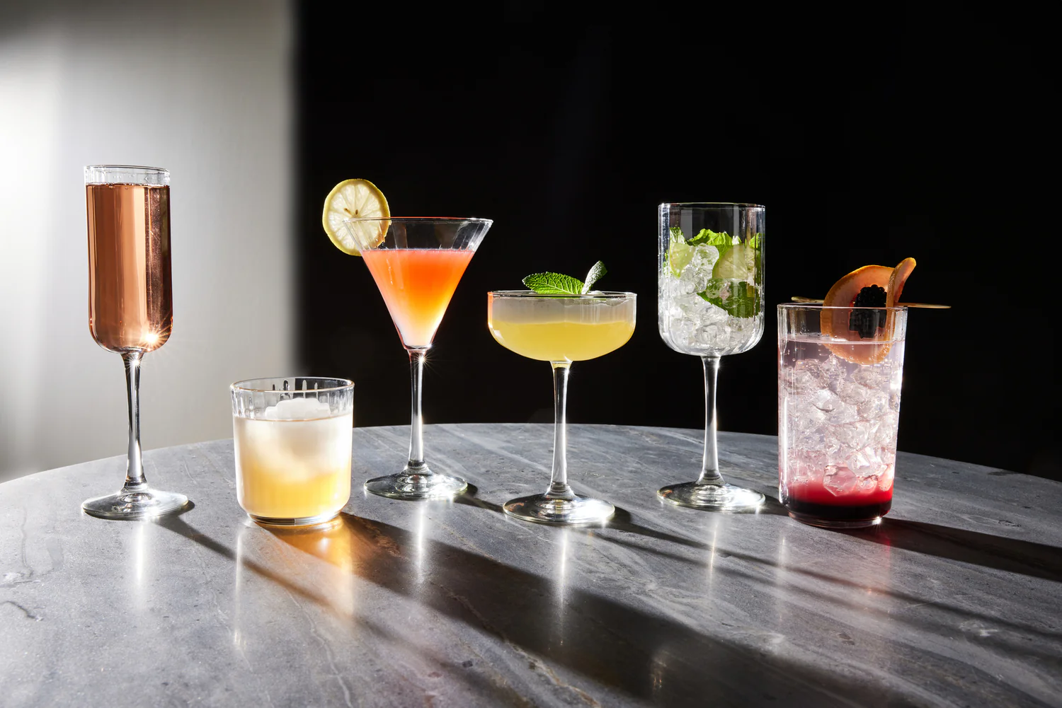 SET 4 COPAS MARTINI PANELLO 280 ML