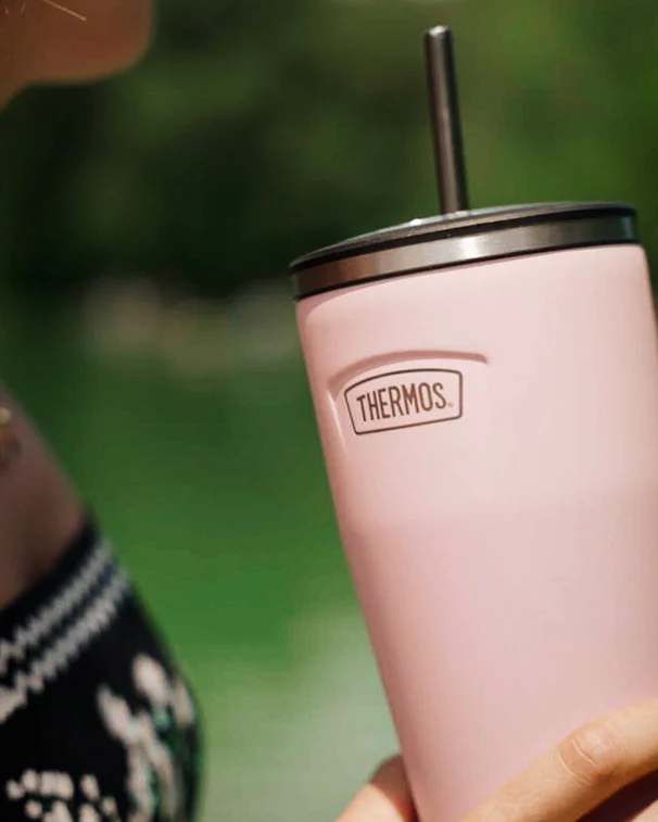 SET MUG ICON ACERO INOXIDABLE CON BOMBILLA 710ML