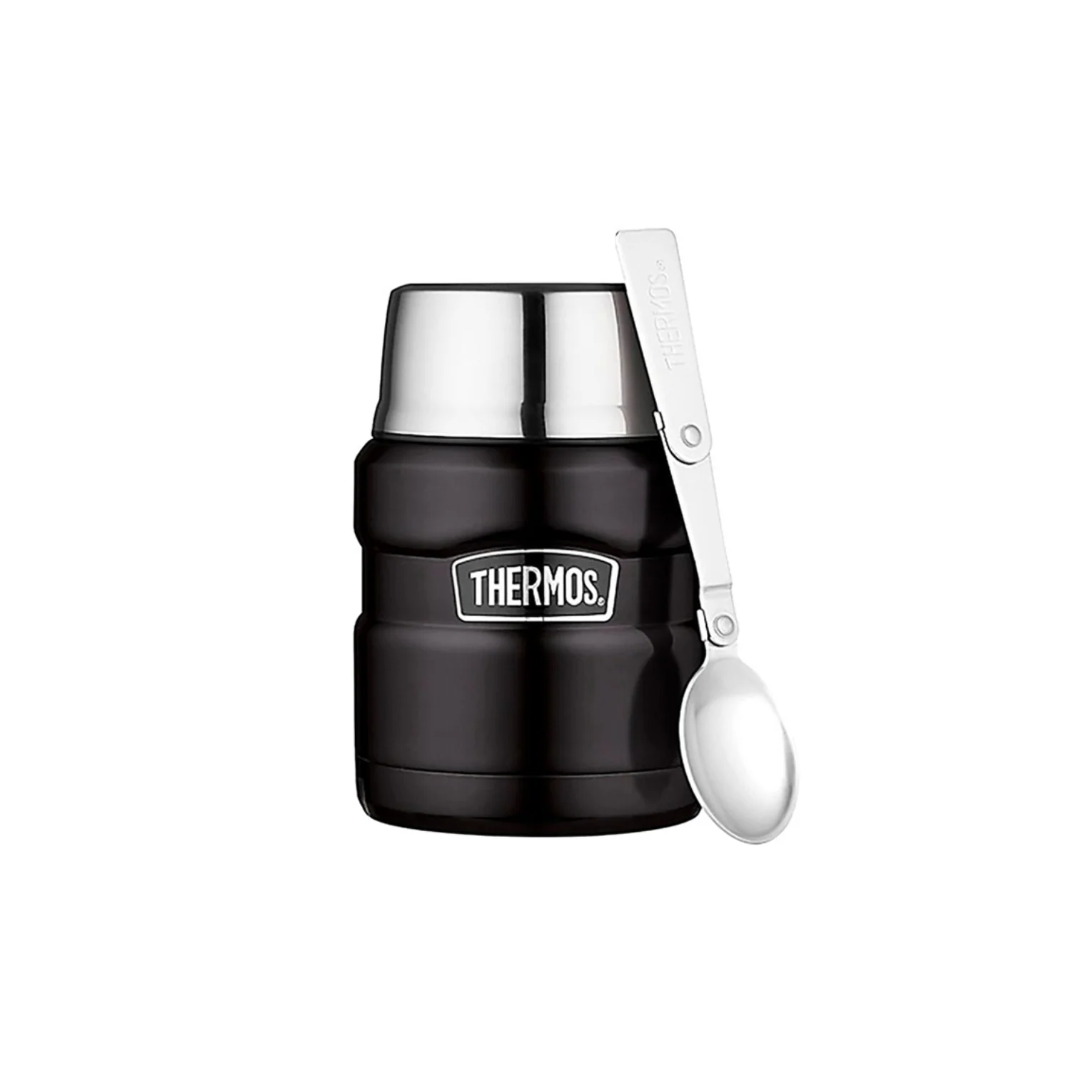 TERMO COMIDA 470ML KING ACERO INOXIDABLE NEGRO