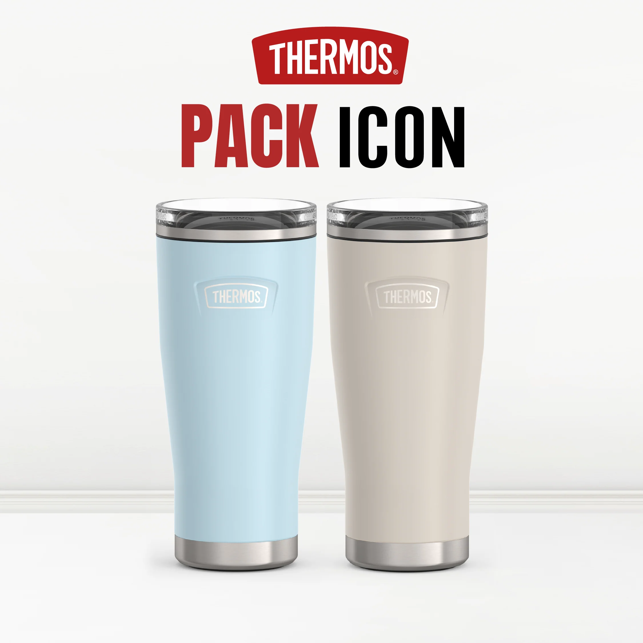 SET VASOS THERMOS ICON ACERO INOXIDABLE 710 ML