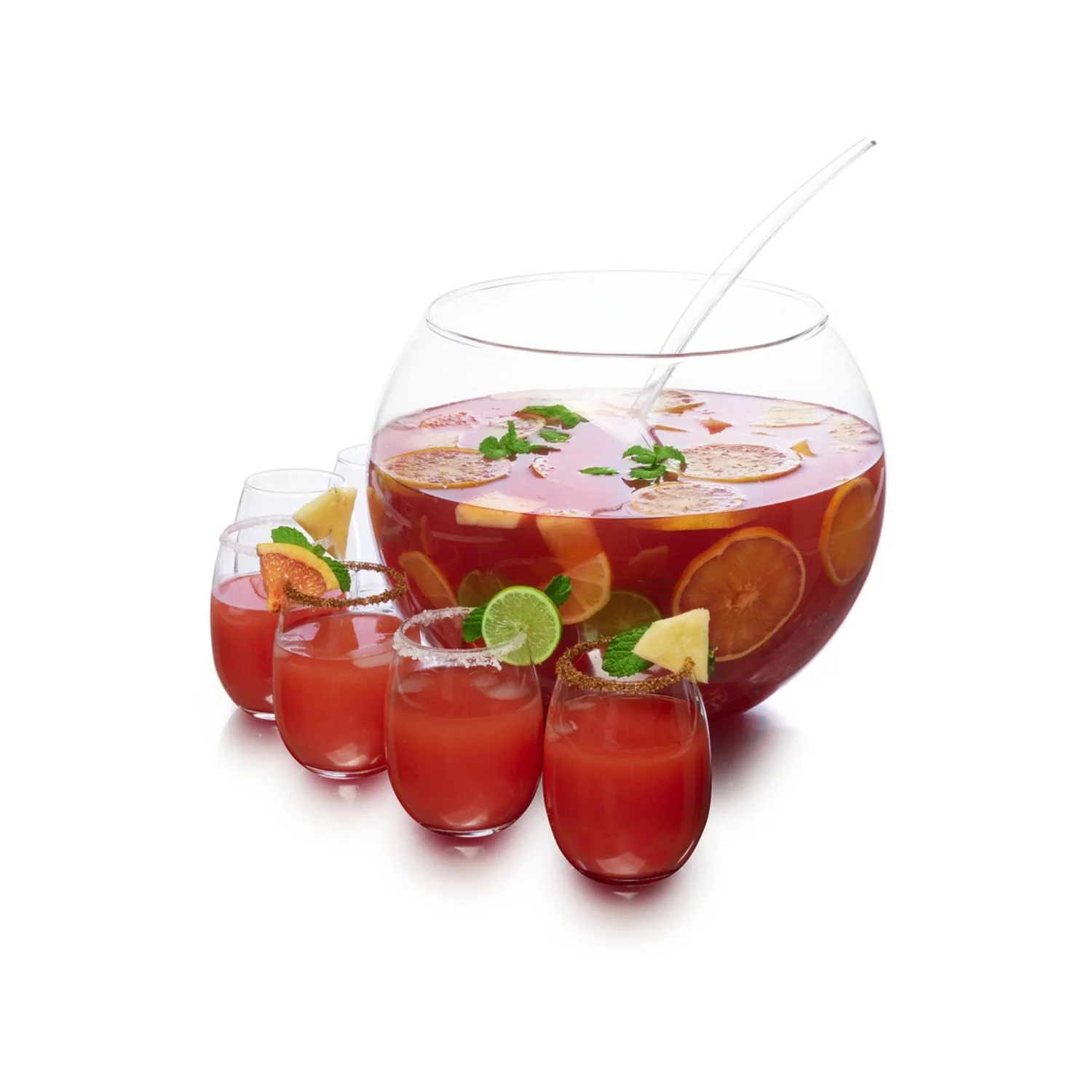 SET PONCHERA 8 PIEZAS VIDRIO 12,8 LITROS