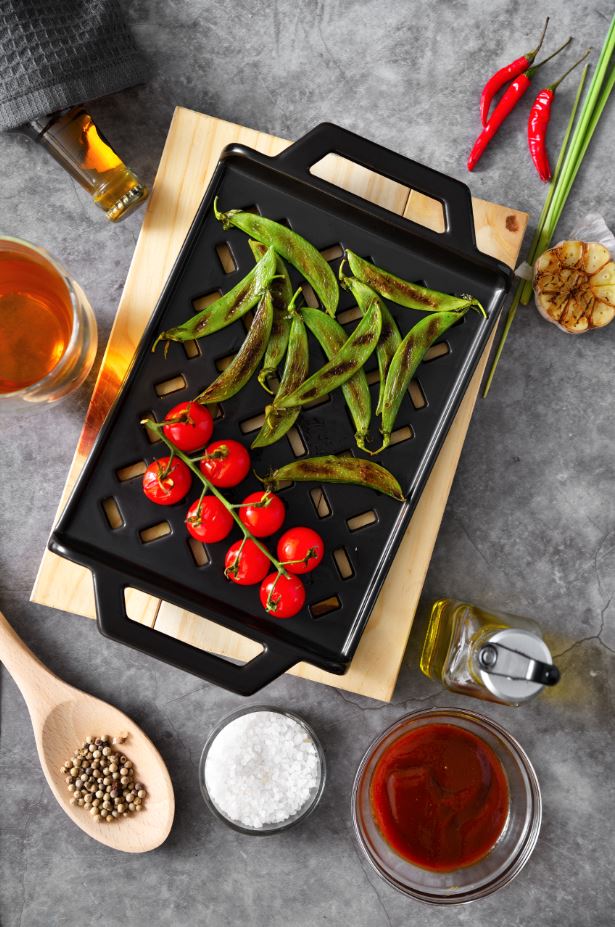 GRILL ASADOR BBQ RECTANGULAR 30 CM CERAMICA GRES