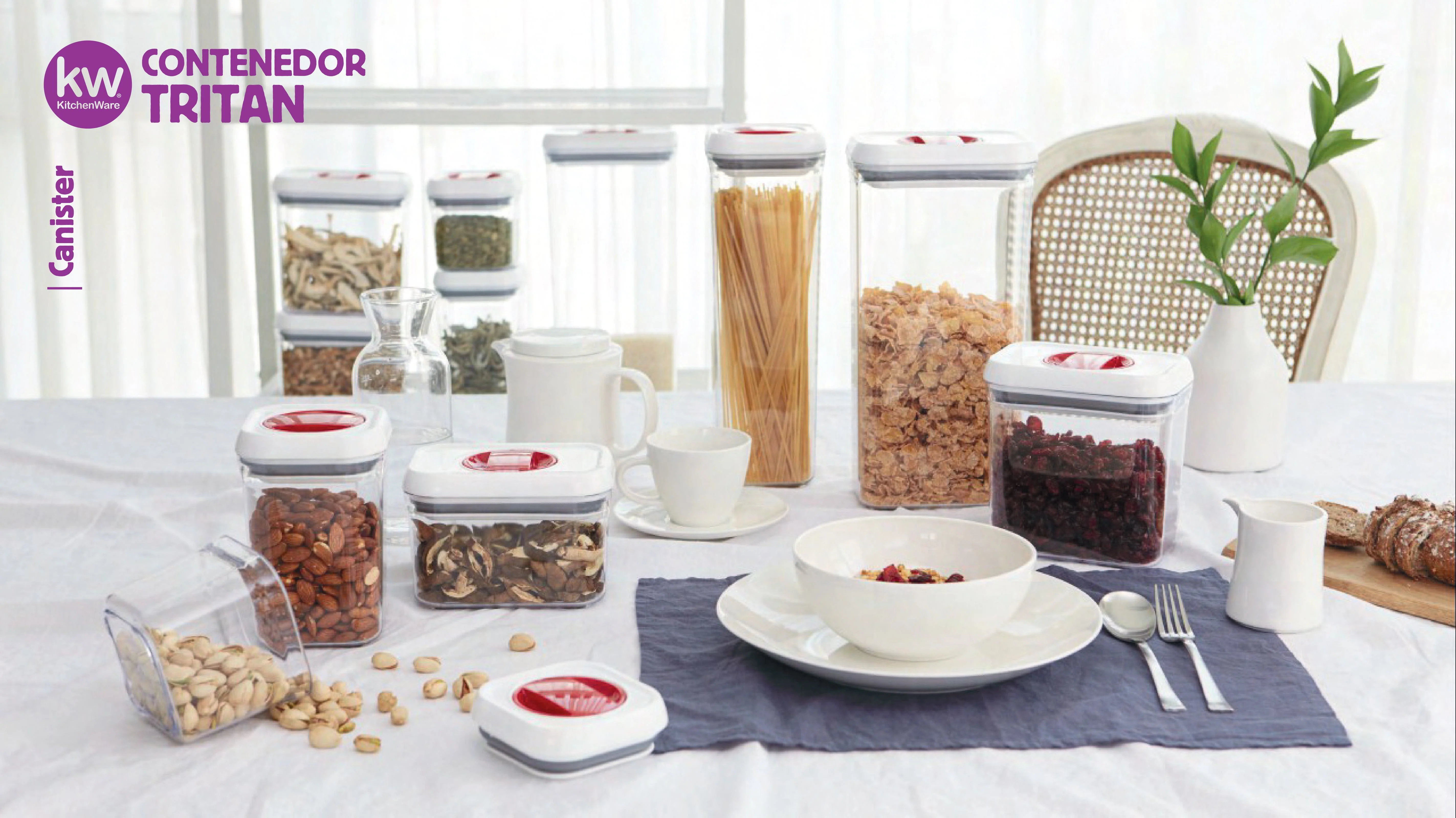 CONTENEDOR HERMETICO CUADRADO TRITAN 920 ML