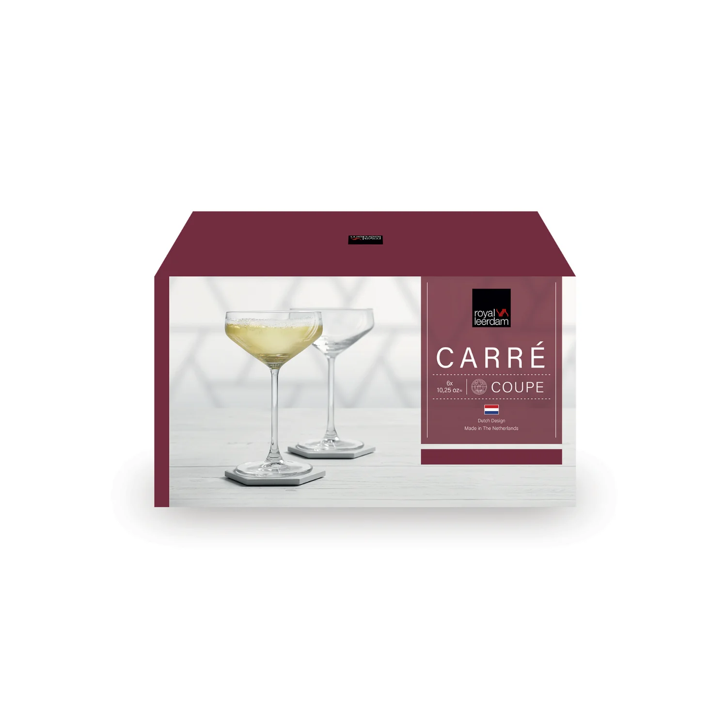 SET 6 COPAS ESPUMANTE CARRE 300ML