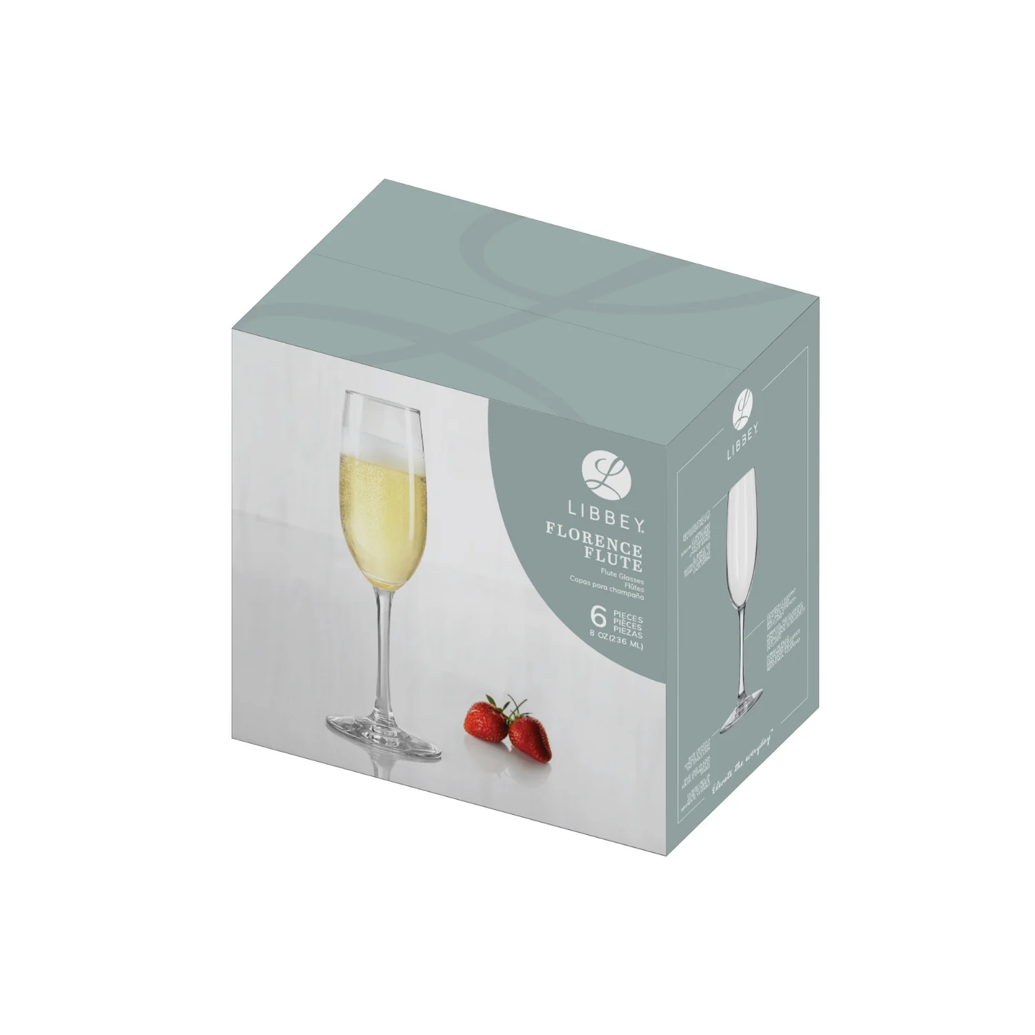 SET 6 COPAS FLAUTA FLORENCE 236ML