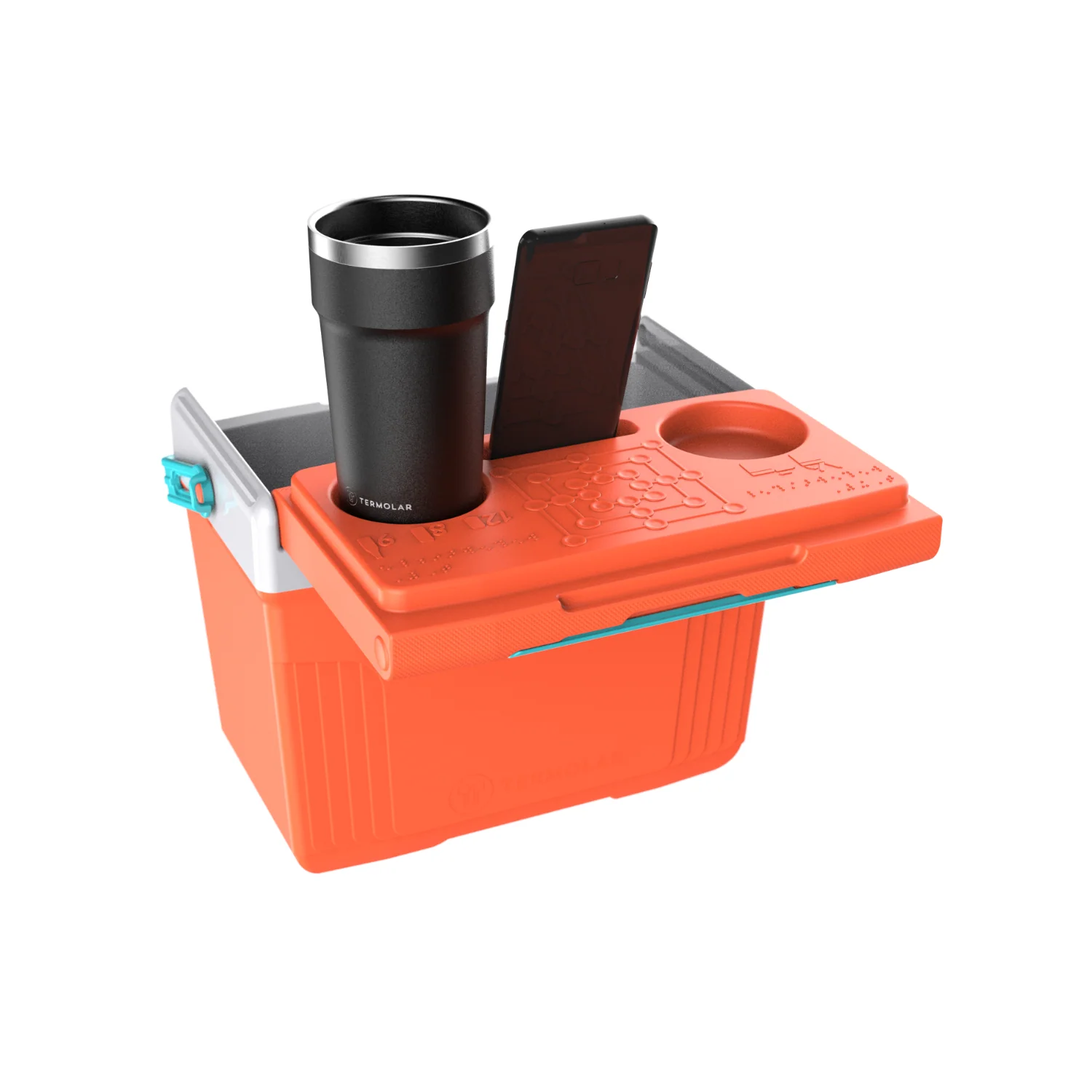 COOLER TERMOLAR 8LT NARANJO/CELESTE