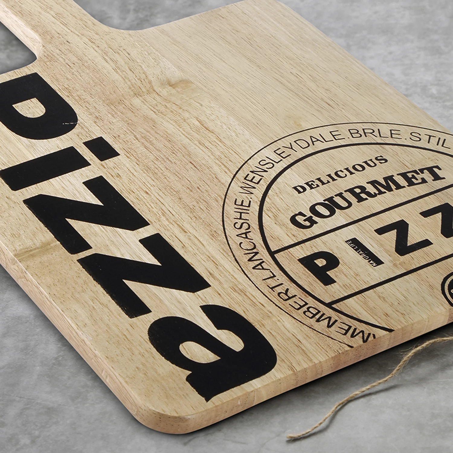 TABLA DE CORTE CON MANGO 40X30CM CAUCHO NATURAL