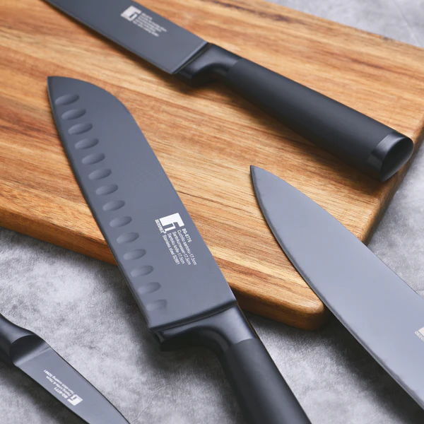 SET 5 CUCHILLOS ACERO INOXIDABLE BLACKBLADE