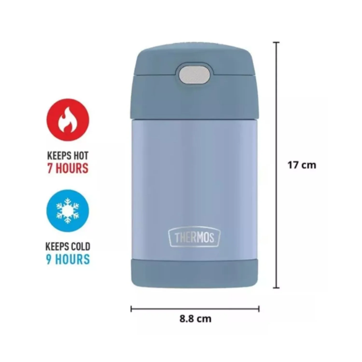 TERMO COMIDA FUN ACERO INOX  470ML DENIM BLUE